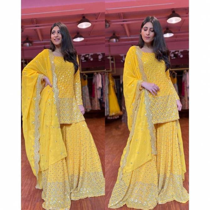 1051 Latest Designer Fancy Heavy Festive Wear Georgette Salwar Kameez Collection